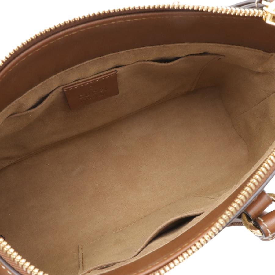 GUCCI グッチ GGスプリーム ハンドバッグ ミニバッグ 2WAY ショルダーバッグ 斜め掛け PVC レザー ベージュ ブラウン 茶 ゴールド金具 | GUCCI | 07