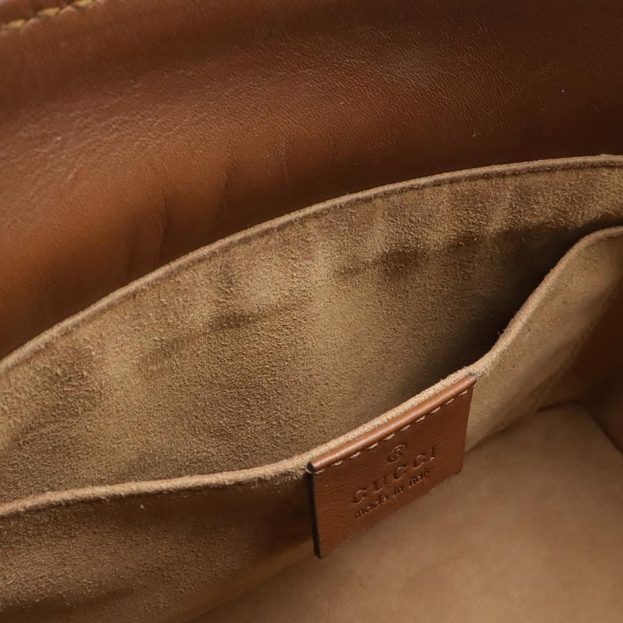 GUCCI グッチ GGスプリーム ハンドバッグ ミニバッグ 2WAY ショルダーバッグ 斜め掛け PVC レザー ベージュ ブラウン 茶 ゴールド金具 | GUCCI | 08