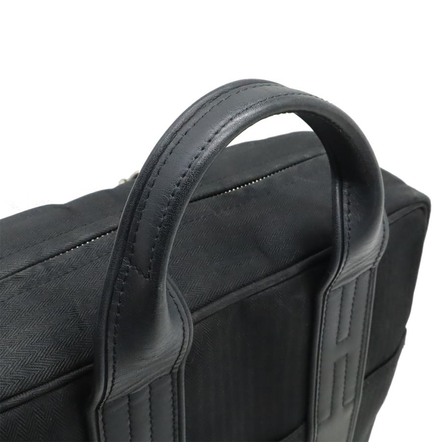 HERMES エルメス アカプルコ サックアド リュックサック バックパック 2WAY トートバッグ トワルシェブロン レザー ブラック 黒 | HERMES | 03