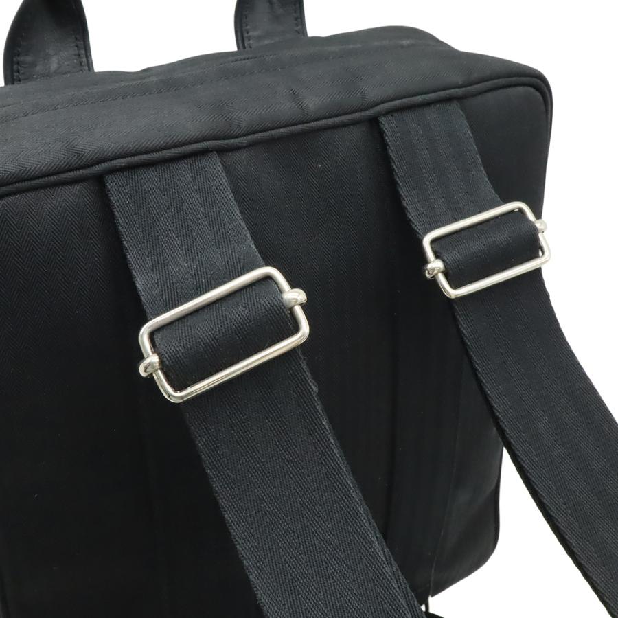 HERMES エルメス アカプルコ サックアド リュックサック バックパック 2WAY トートバッグ トワルシェブロン レザー ブラック 黒 | HERMES | 04