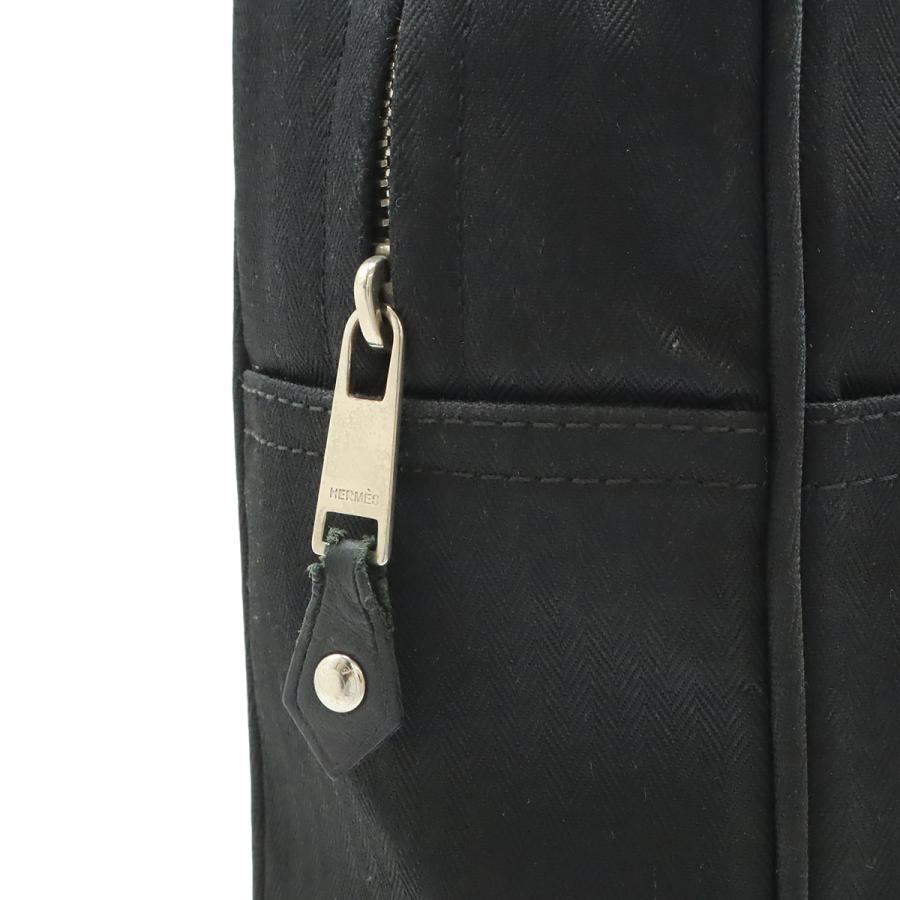 HERMES エルメス アカプルコ サックアド リュックサック バックパック 2WAY トートバッグ トワルシェブロン レザー ブラック 黒 | HERMES | 05