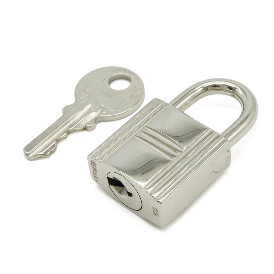 HERMES エルメス カデナ パドロック 南京錠 No.100 鍵 カギ キー付き メタル シルバー | HERMES