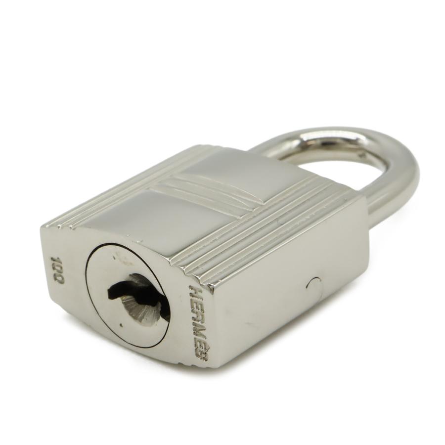 HERMES エルメス カデナ パドロック 南京錠 No.100 鍵 カギ キー付き メタル シルバー | HERMES | 04