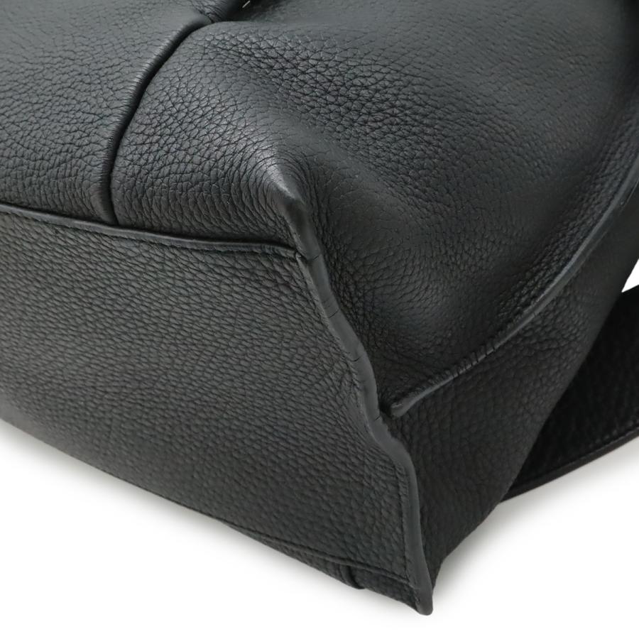 LOEWE ロエベ Tバックパック スモール リュックサック カーフスキン レザー ブラック 黒 シルバー金具 | LOEWE | 02