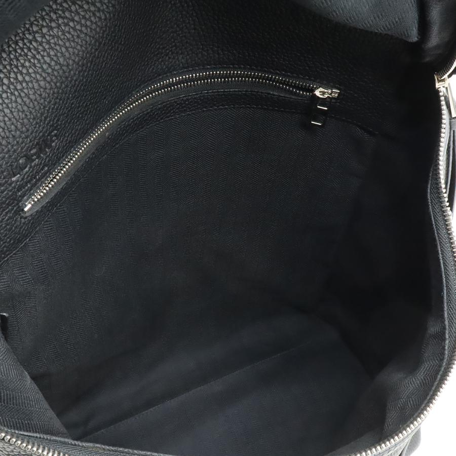 LOEWE ロエベ Tバックパック スモール リュックサック カーフスキン レザー ブラック 黒 シルバー金具 | LOEWE | 07