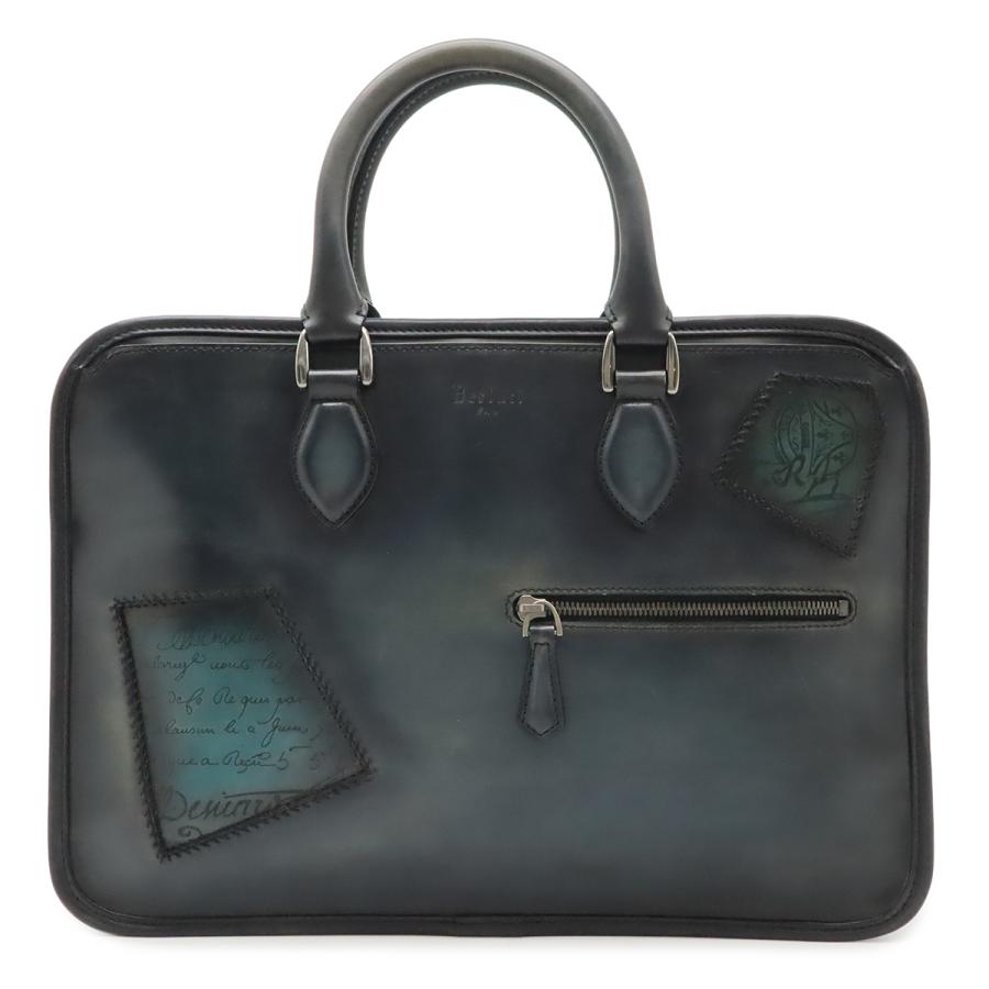 ベルルッティ カリグラフィー　アンジュール ブリーフケース　ビジネスバッグ Berluti（ベルルッティ） アンジュールミニ カリグラフィ ブリーフ