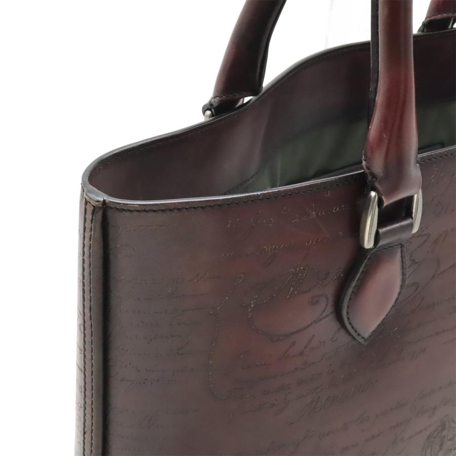 Berluti ベルルッティ トゥジュール トートバッグ カリグラフィ ビジネスバッグ ショルダーバッグ 肩掛け ヴェネチアンレザー パープル | Berluti | 04