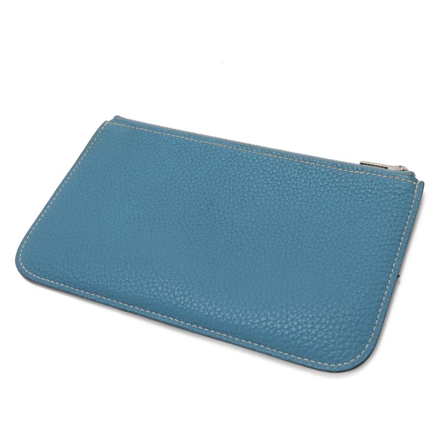 HERMES エルメス ドゴンデュオ ドゴンGM用コインケース 付属品 コインケースのみ 小銭入れ コインパース トゴ レザー ブルージーン | HERMES | 01