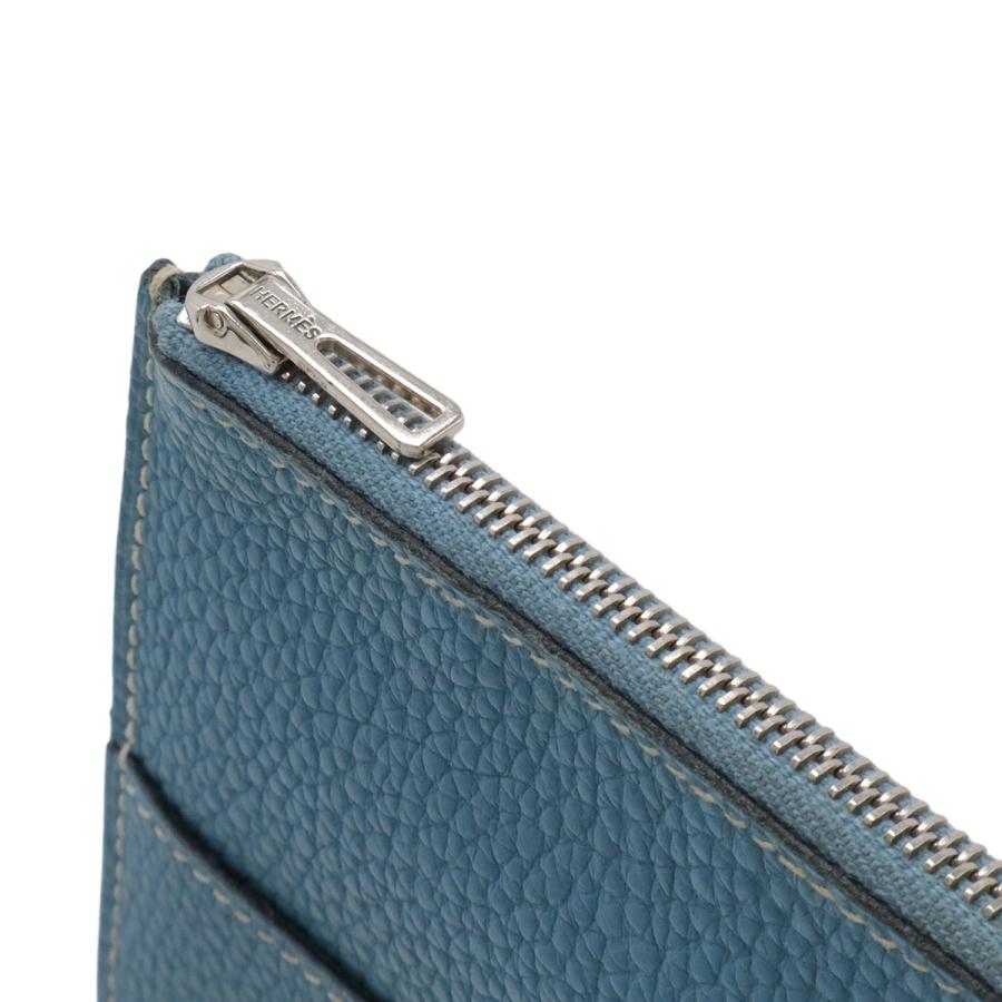 HERMES エルメス ドゴンデュオ ドゴンGM用コインケース 付属品 コインケースのみ 小銭入れ コインパース トゴ レザー ブルージーン | HERMES | 03