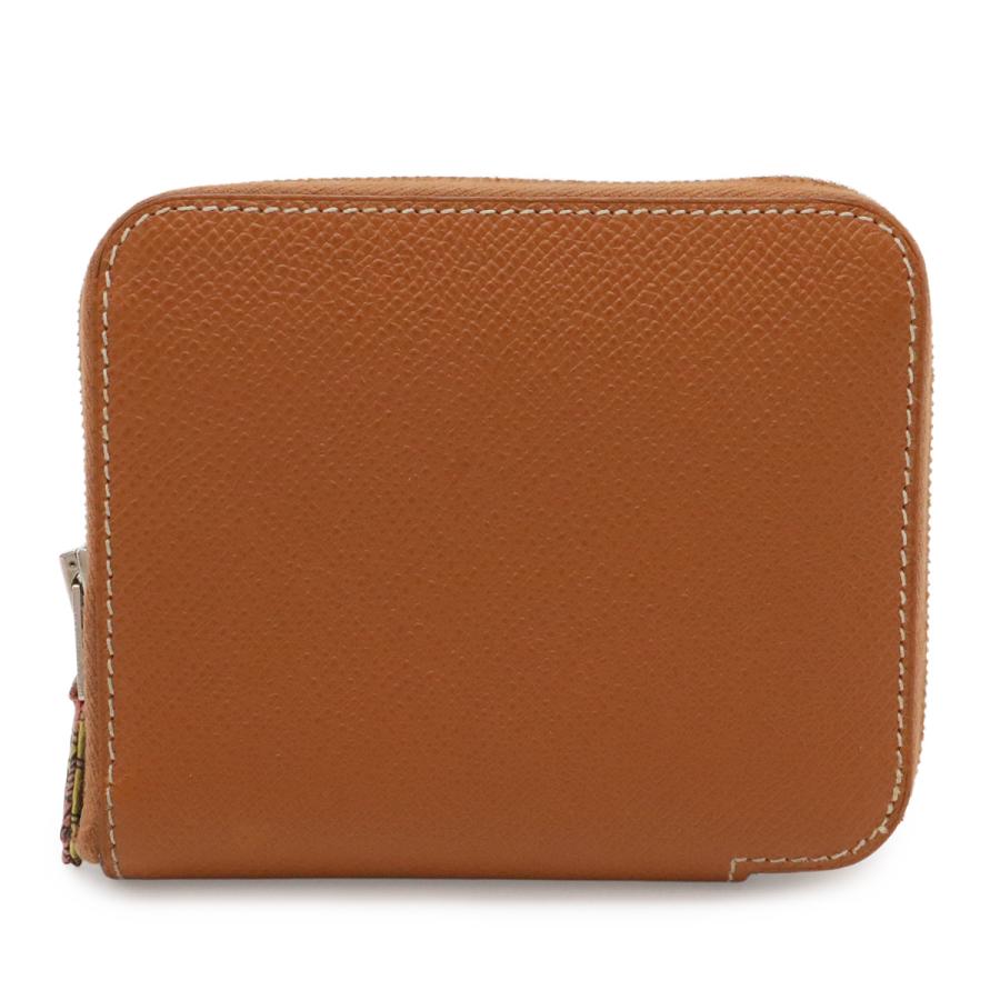 HERMES エルメス アザップシルクイン コンパクト コインケース 小銭入れ コインパース ラウンドファスナー ヴォーエプソン コニャック | HERMES