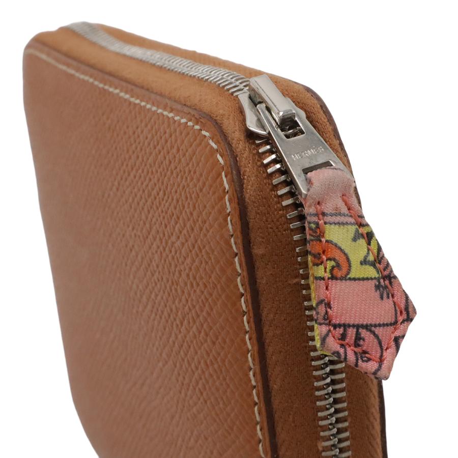 HERMES エルメス アザップシルクイン コンパクト コインケース 小銭入れ コインパース ラウンドファスナー ヴォーエプソン コニャック | HERMES | 03