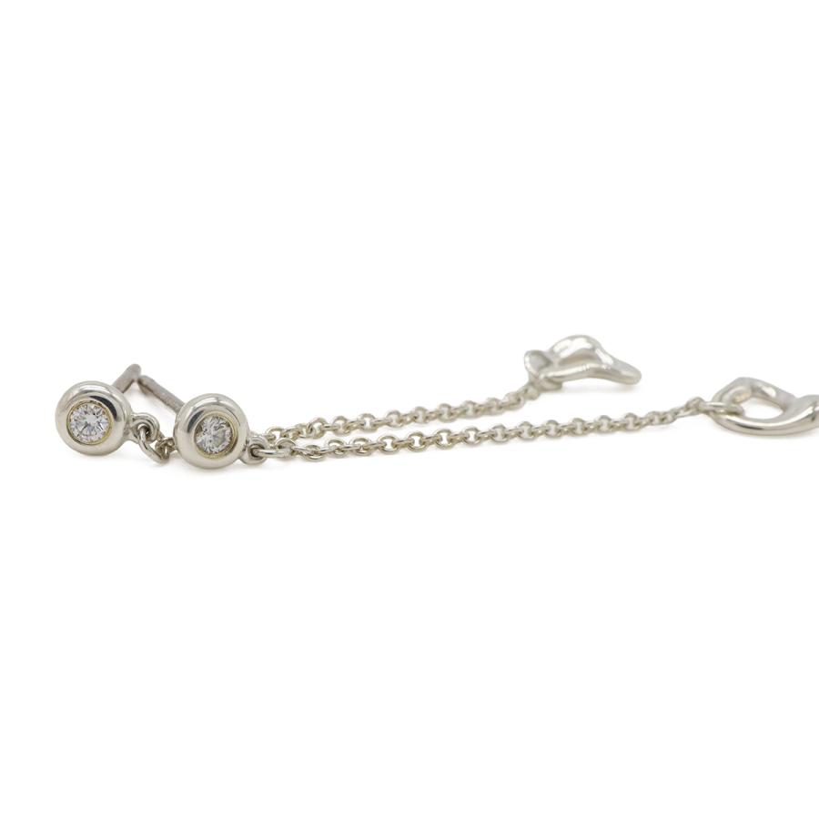 TIFFANY&Co. ティファニー エルサ ペレッティ ダイヤモンド バイザヤード オープンハート ピアス スイングピアス チェーン SV925 Ag925 | TIFFANY&Co. | 03