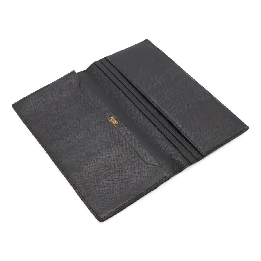 HERMES エルメス MC2 フレミング 2つ折長札入れ 二つ折り長財布 ヴォーエプソン レザー ブラック 黒 | HERMES | 03