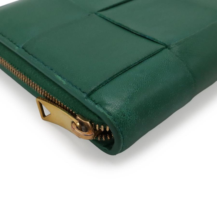 BOTTEGA VENETA ボッテガ ヴェネタ ボッテガベネタ カセット ジップアラウンドウォレット ラウンドファスナー 長財布 レザー グリーン 緑 | BOTTEGA VENETA | 02