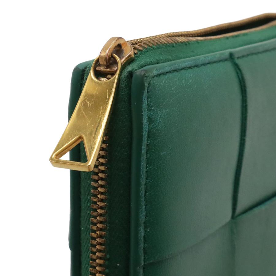 BOTTEGA VENETA ボッテガ ヴェネタ ボッテガベネタ カセット ジップアラウンドウォレット ラウンドファスナー 長財布 レザー グリーン 緑 | BOTTEGA VENETA | 03