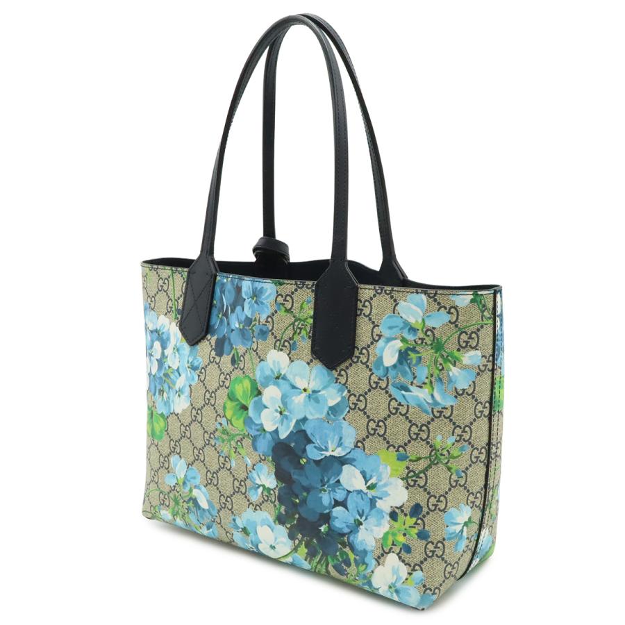 GUCCI グッチ GGブルームス GGスプリーム 花柄 リバーシブル トートバッグ ショルダーバッグ PVC レザー ベージュ ブルー系 | GUCCI | 01