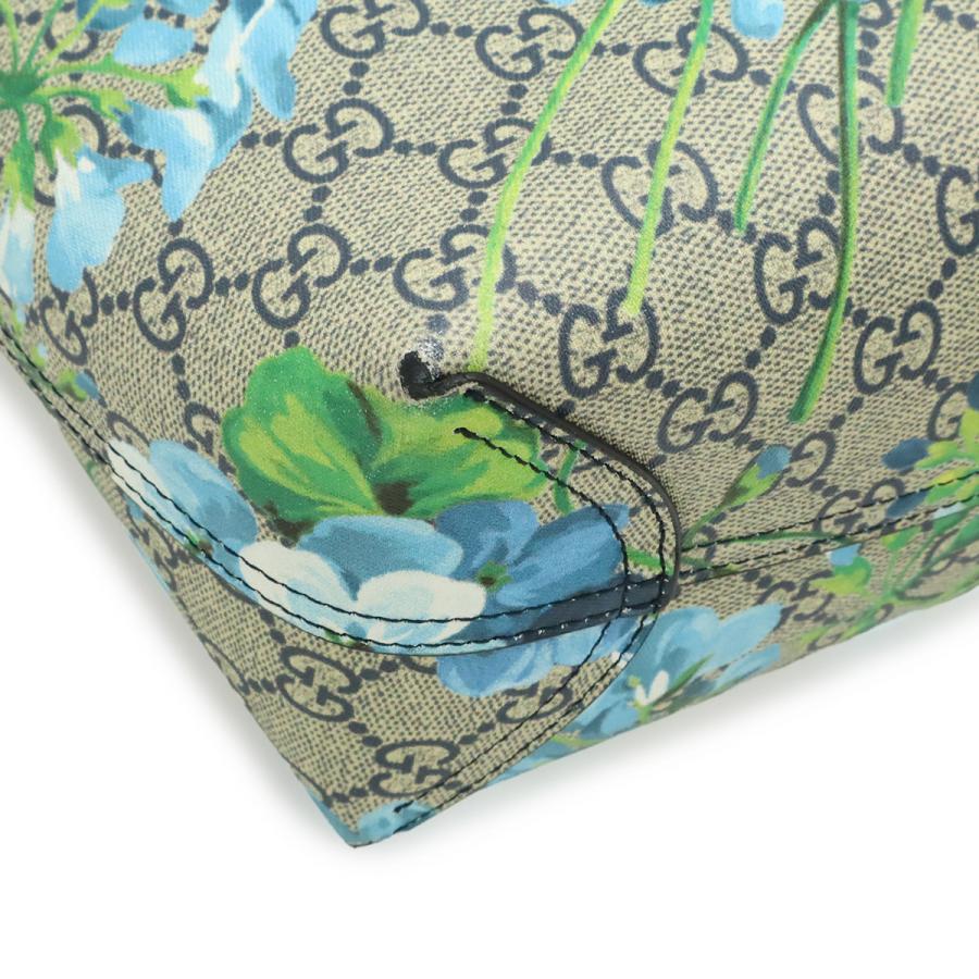 GUCCI グッチ GGブルームス GGスプリーム 花柄 リバーシブル トートバッグ ショルダーバッグ PVC レザー ベージュ ブルー系 | GUCCI | 02