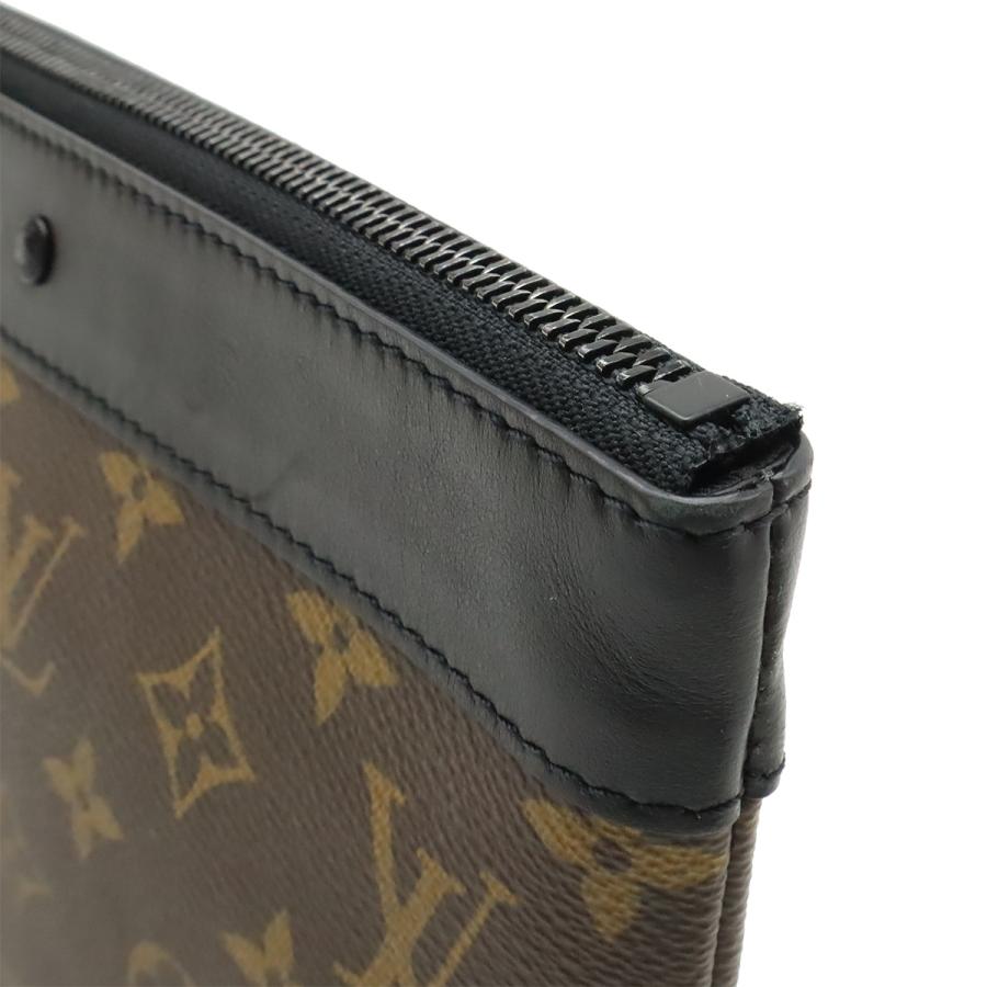 LOUIS VUITTON ルイ ヴィトン モノグラムマカサー ポシェット トゥ ゴー セカンドバッグ クラッチバッグ 小物入れ ブラウン 茶 ブラック | LOUIS VUITTON | 06