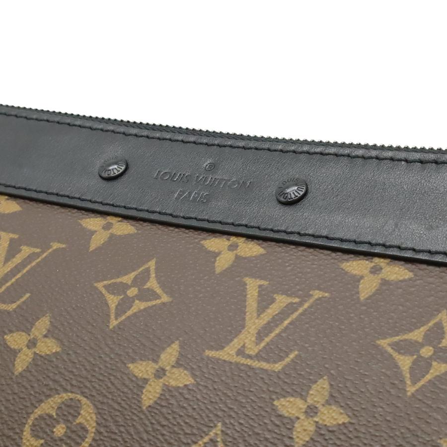 LOUIS VUITTON ルイ ヴィトン モノグラムマカサー ポシェット トゥ ゴー セカンドバッグ クラッチバッグ 小物入れ ブラウン 茶 ブラック | LOUIS VUITTON | 07