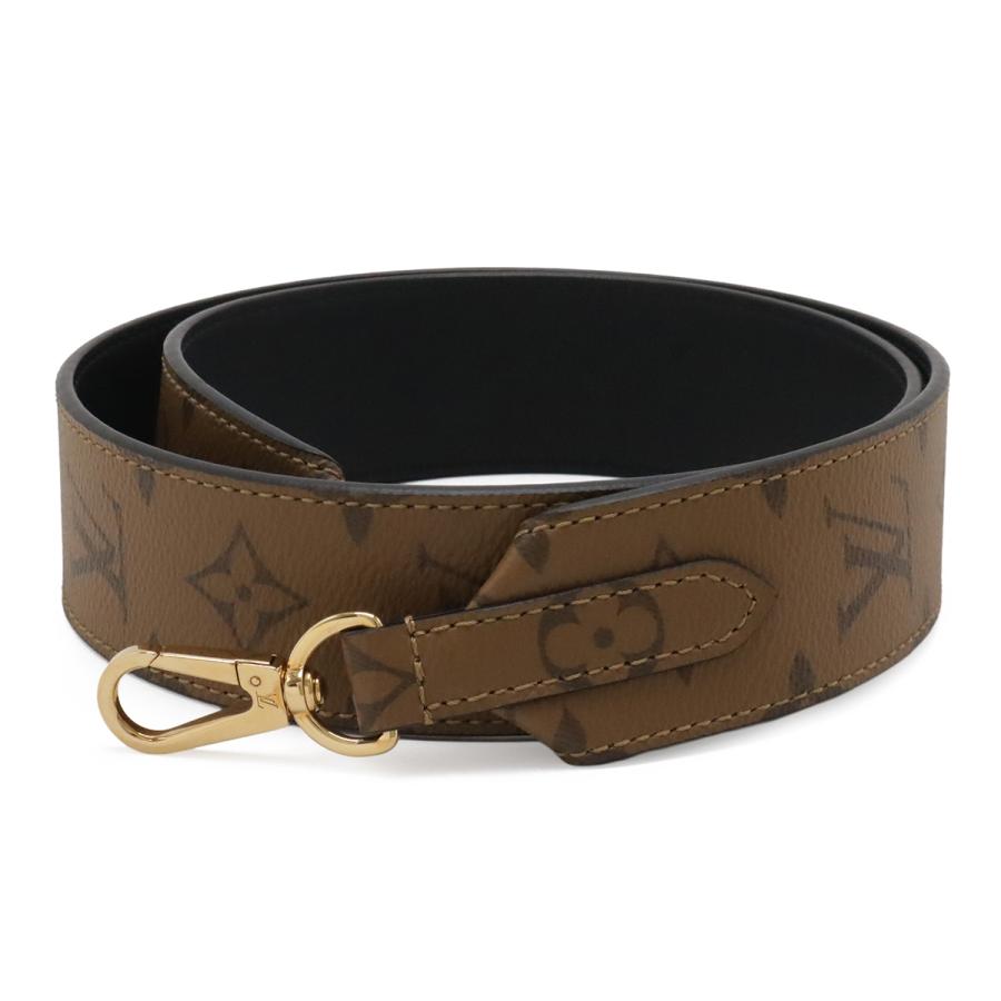 LOUIS VUITTON ルイ ヴィトン モノグラムリバース ショルダーストラップ 調節不可 ブラウン ライトブラウン シルバー金具 J02549 | LOUIS VUITTON