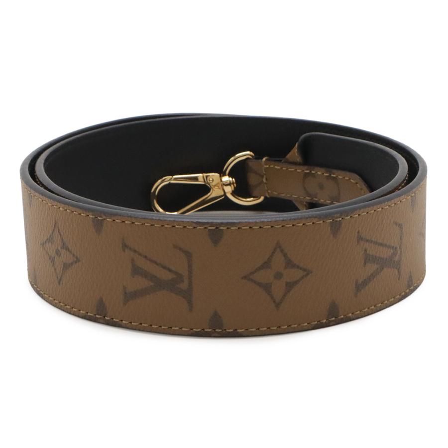 LOUIS VUITTON ルイ ヴィトン モノグラムリバース ショルダーストラップ 調節不可 ブラウン ライトブラウン シルバー金具 J02549 | LOUIS VUITTON | 01