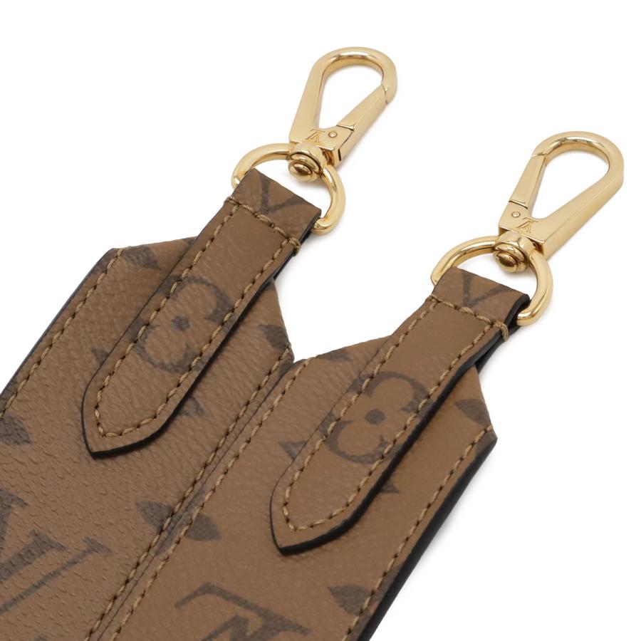 LOUIS VUITTON ルイ ヴィトン モノグラムリバース ショルダーストラップ 調節不可 ブラウン ライトブラウン シルバー金具 J02549 | LOUIS VUITTON | 02