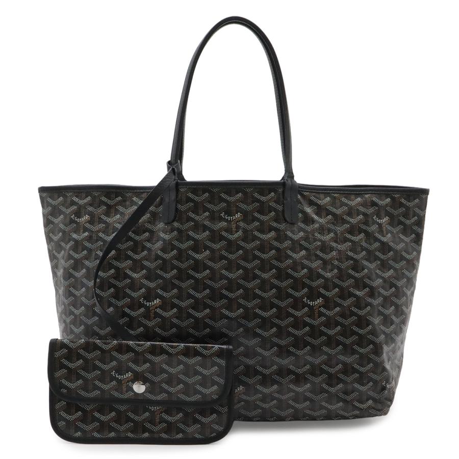 GOYARD ゴヤール サンルイPM トートバッグ ショルダーバッグ コーティングキャンバス レザー ブラック 黒 ブラウン 茶 ホワイト | GOYARD