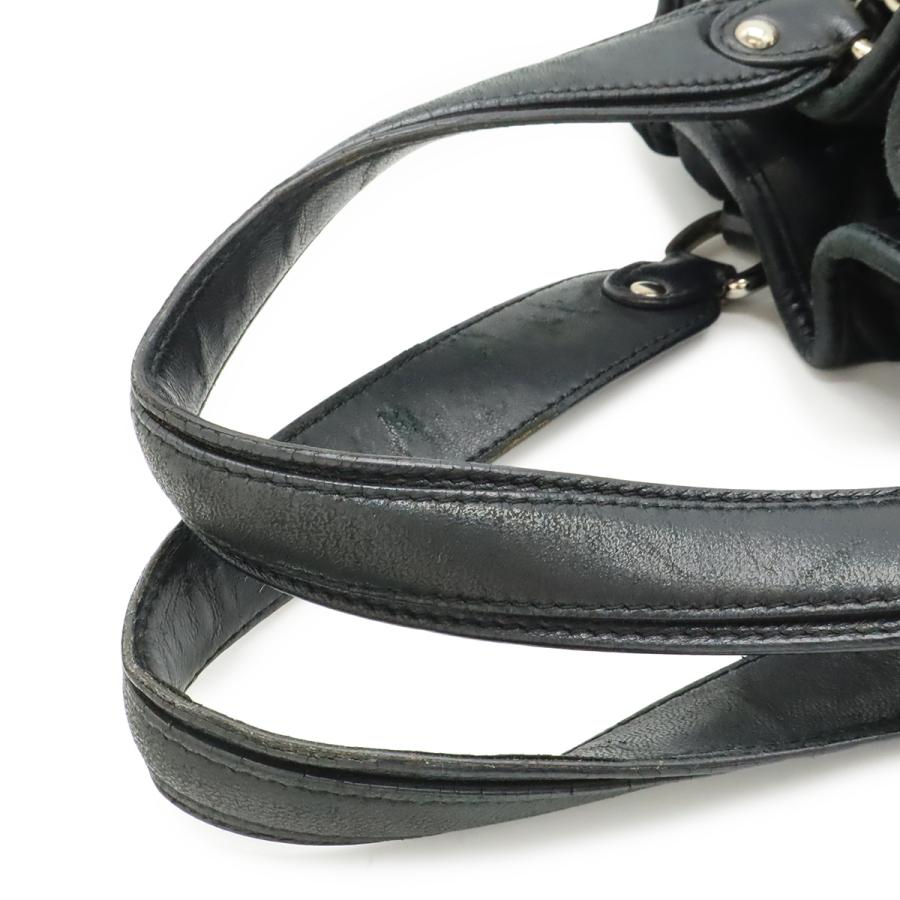 Christian Dior クリスチャン ディオール カナージュ トートバッグ 2WAY チェーンショルダー ショルダーバッグ レザー ブラック 黒 | Christian Dior | 03