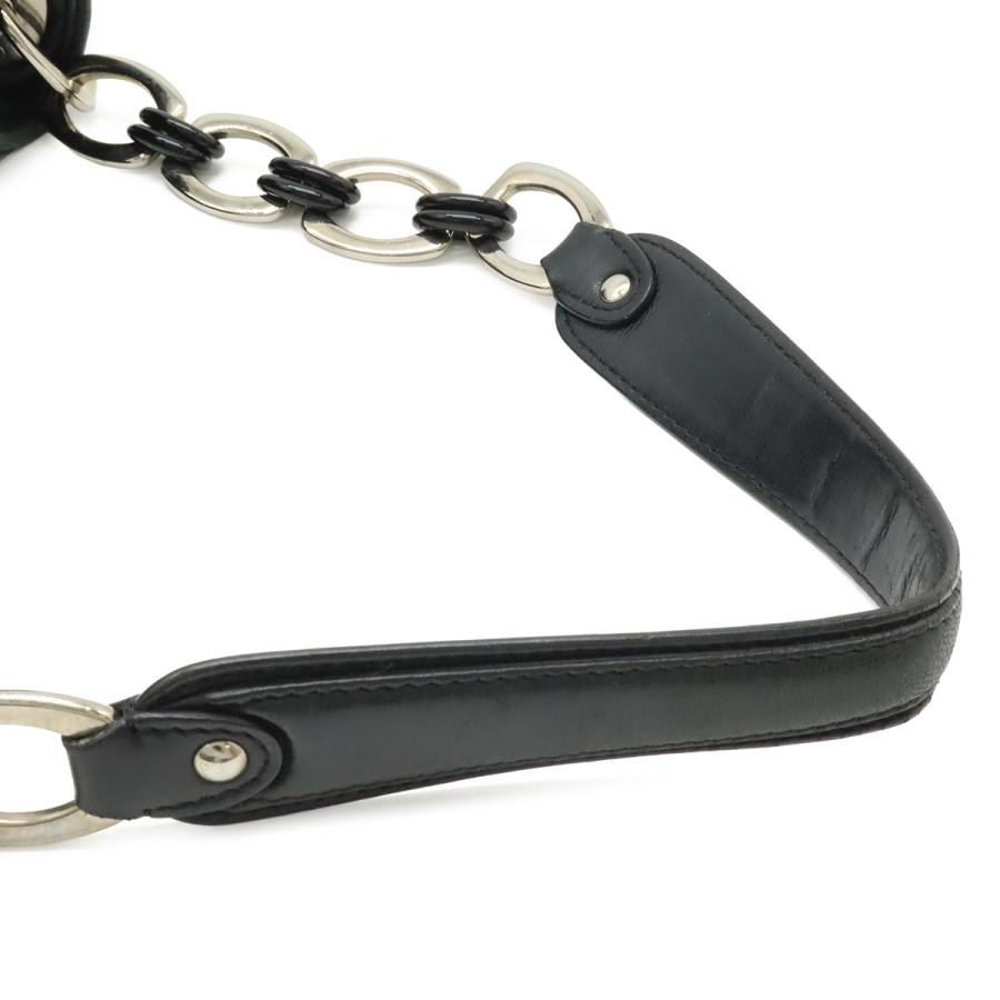 Christian Dior クリスチャン ディオール カナージュ トートバッグ 2WAY チェーンショルダー ショルダーバッグ レザー ブラック 黒 | Christian Dior | 04