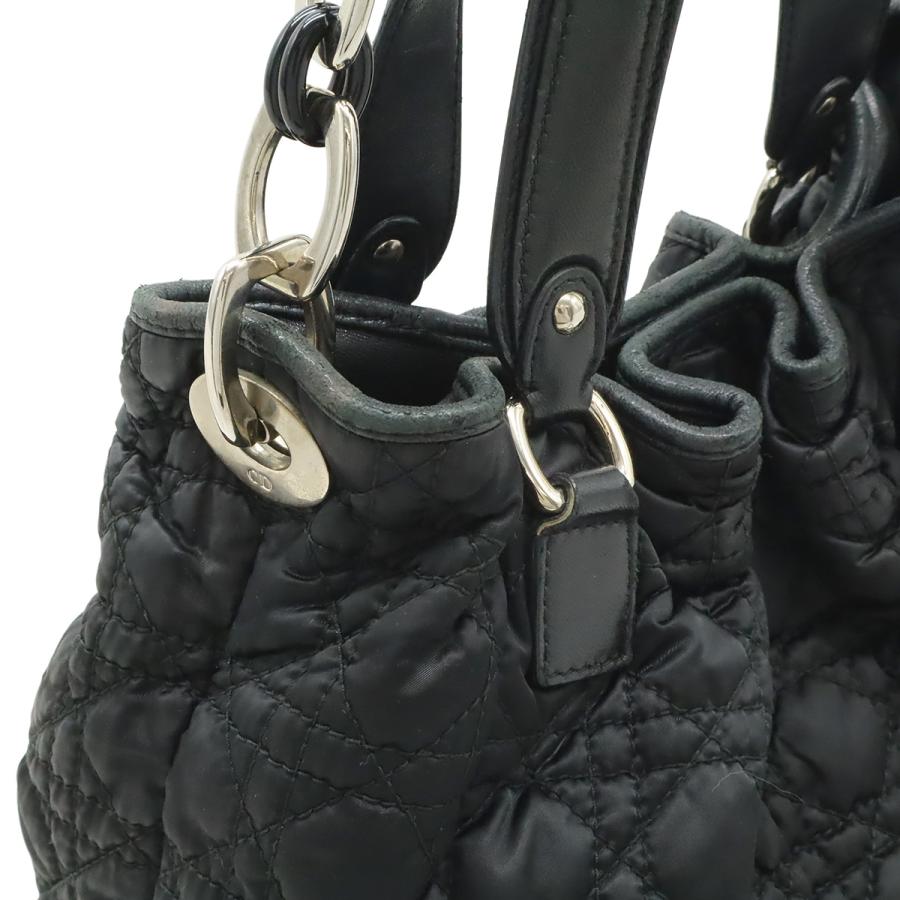 Christian Dior クリスチャン ディオール カナージュ トートバッグ 2WAY チェーンショルダー ショルダーバッグ レザー ブラック 黒 | Christian Dior | 06