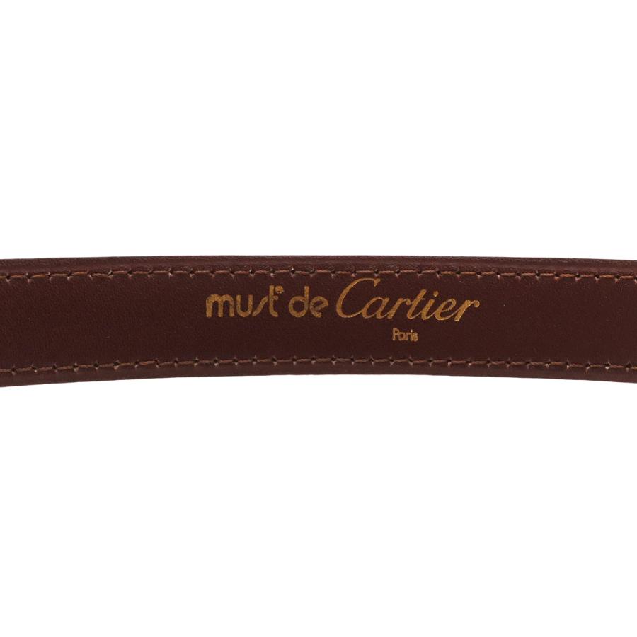 Cartier カルティエ マスト ドゥ カルティエ マストライン Cバックル ベルト レザー ボルドー ゴールド金具 実寸約#67.5 | Cartier | 04