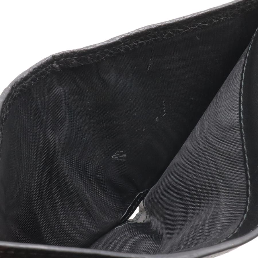 PRADA プラダ トライアングルロゴ コンパクトウォレット 2つ折財布 二つ折り財布 レザー NERO 黒 ブラック シルバー金具 2ML049 | PRADA | 05