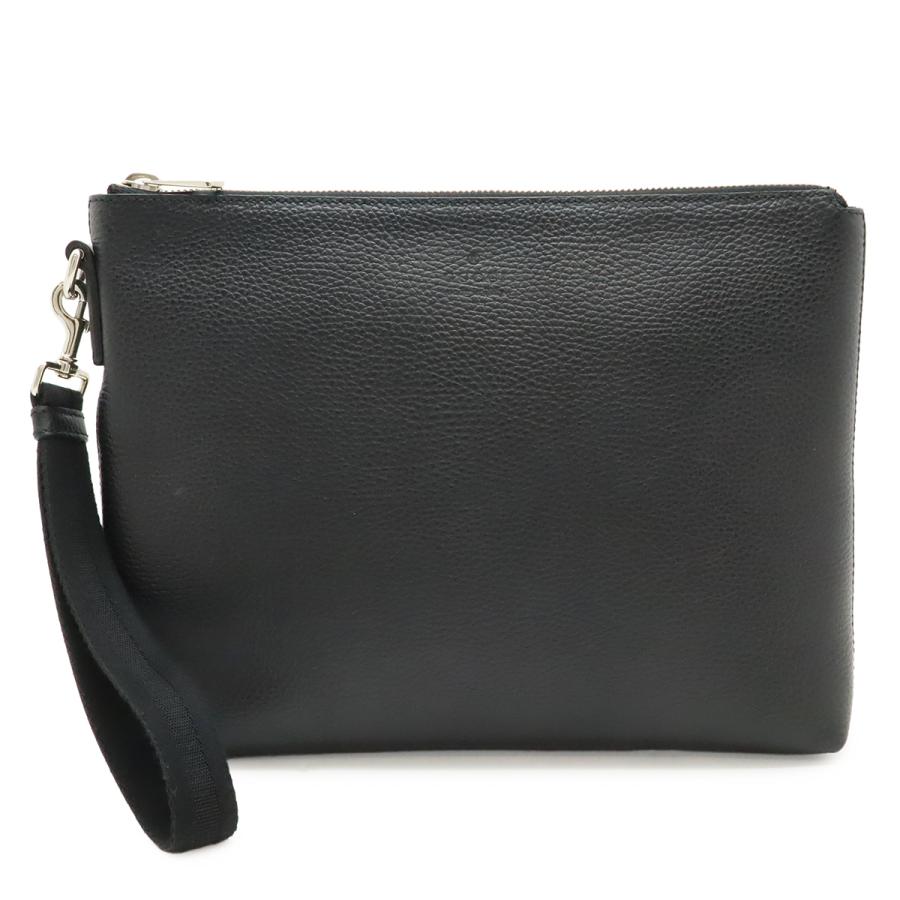 GUCCI グッチ コスモポリス セカンドバッグ クラッチバッグ レザー ブラック 黒 シルバー金具 387075 | GUCCI