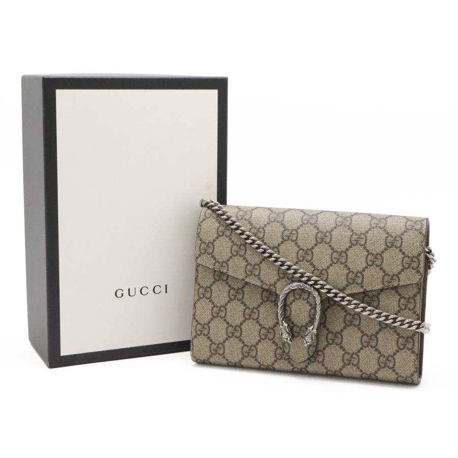 GUCCI グッチ ディオニュソス GGスプリーム チェーンウォレット ショルダーバッグ ポシェット 2WAY クラッチバッグ ベージュ 401231 | GUCCI | 08