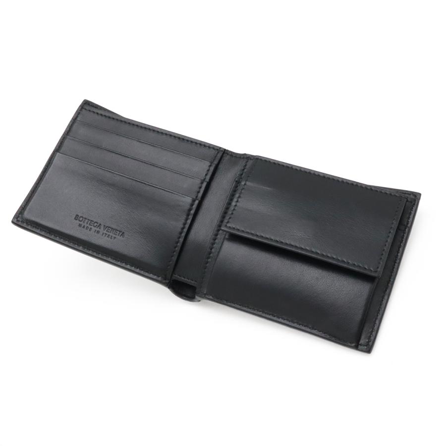 BOTTEGA VENETA ボッテガ ヴェネタ ボッテガベネタ カセット マキシイントレチャート 2つ折財布 二つ折り財布 レザー ブラック 黒 749455 | BOTTEGA VENETA | 03