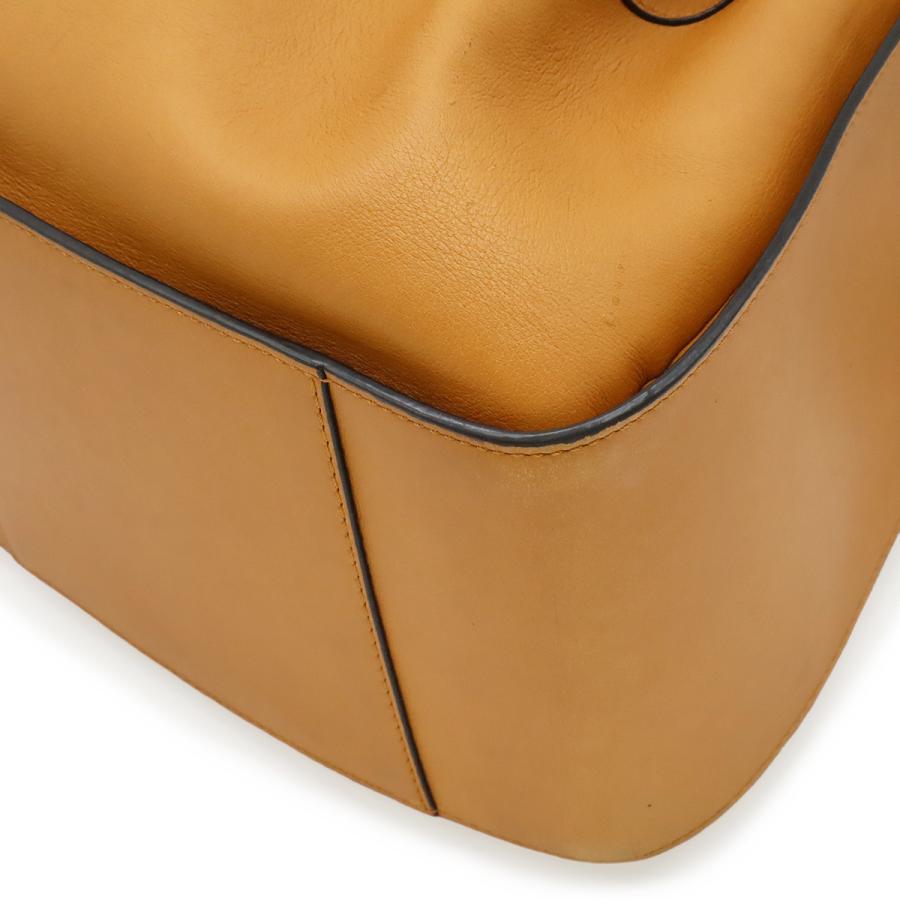 LOEWE ロエベ ハンモック ドローストリング バッグ スモール ハンドバッグ 2WAY ショルダーバッグ レザー ブラウン 茶 シルバー金具 | LOEWE | 02