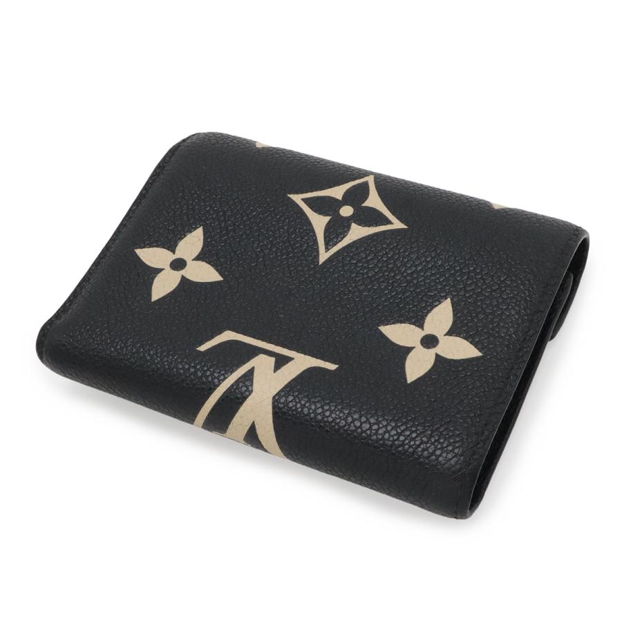LOUIS VUITTON ルイ ヴィトン モノグラムアンプラント ポルトフォイユ ヴィクトリーヌ 3つ折財布 三つ折り バイカラー ブラック ベージュ | LOUIS VUITTON | 01