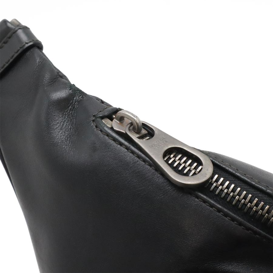 BOTTEGA VENETA ボッテガ ヴェネタ ボッテガベネタ イントレチャート ボディバッグ ウエストポーチ ヒップバッグ レザー ブラック 黒 | BOTTEGA VENETA | 03