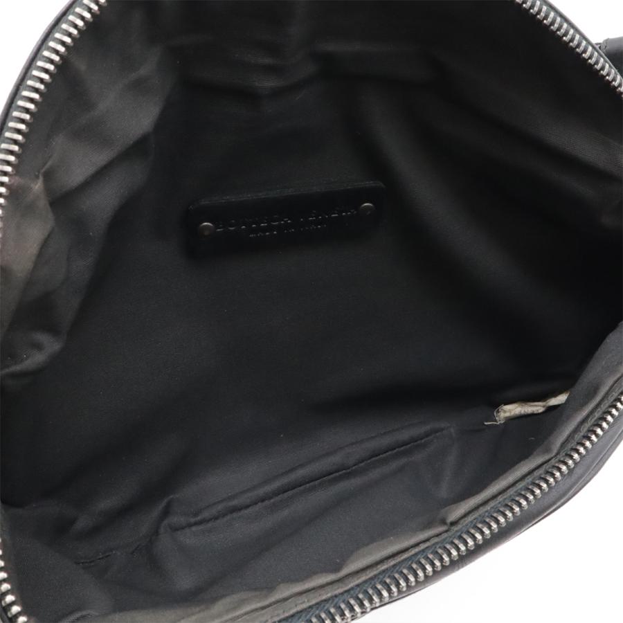 BOTTEGA VENETA ボッテガ ヴェネタ ボッテガベネタ イントレチャート ボディバッグ ウエストポーチ ヒップバッグ レザー ブラック 黒 | BOTTEGA VENETA | 05