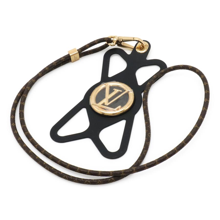 LOUIS VUITTON ルイ ヴィトン モノグラム フォンホルダー ルイーズ iPhone スマホ 携帯 アクセサリー シリコン ノワール 黒 ブラック | LOUIS VUITTON