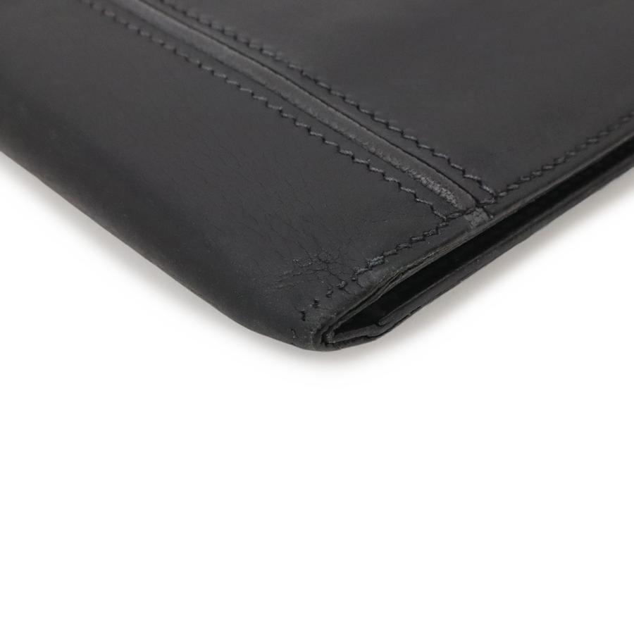 HERMES エルメス MC2 コペルニクス 2つ折札入れ 二つ折り財布 レザー ブラック系 黒 □L刻印 | HERMES | 02
