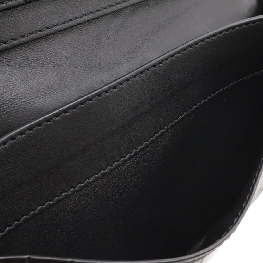 BOTTEGA VENETA ボッテガ ヴェネタ ボッテガベネタ 2つ折り札入れ 二つ折り長財布 クロコダイル マット ワニ革 レザー ブラック 黒 | BOTTEGA VENETA | 04