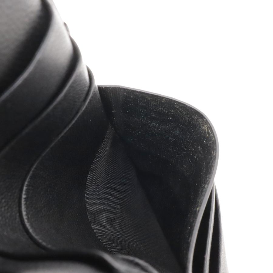 BOTTEGA VENETA ボッテガ ヴェネタ ボッテガベネタ 2つ折り札入れ 二つ折り長財布 クロコダイル マット ワニ革 レザー ブラック 黒 | BOTTEGA VENETA | 06