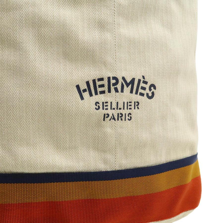 HERMES エルメス キャバリエ ショルダーバッグ ワンショルダー ボディバッグ キャンバス ナチュラル オレンジ イエロー ネイビー | HERMES | 08