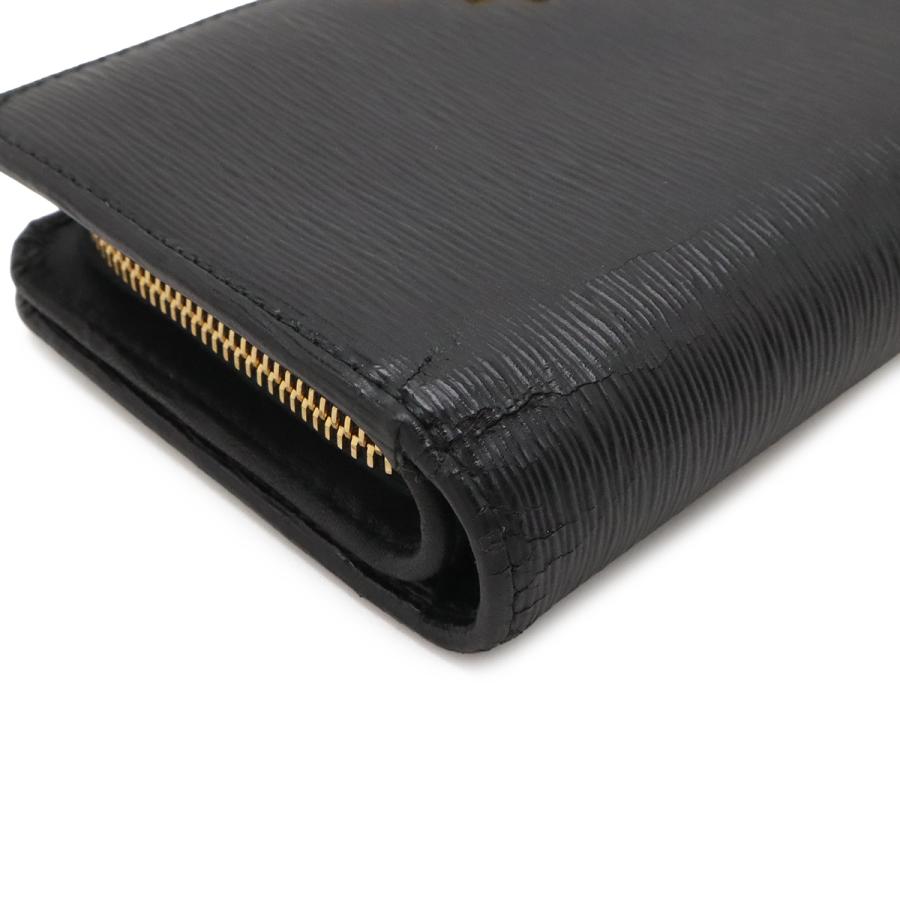 PRADA プラダ VITTELO MOVE 2つ折財布 二つ折り財布 L字ファスナー レザー NERO 黒 ブラック ゴールド金具 1ML225 | PRADA | 02