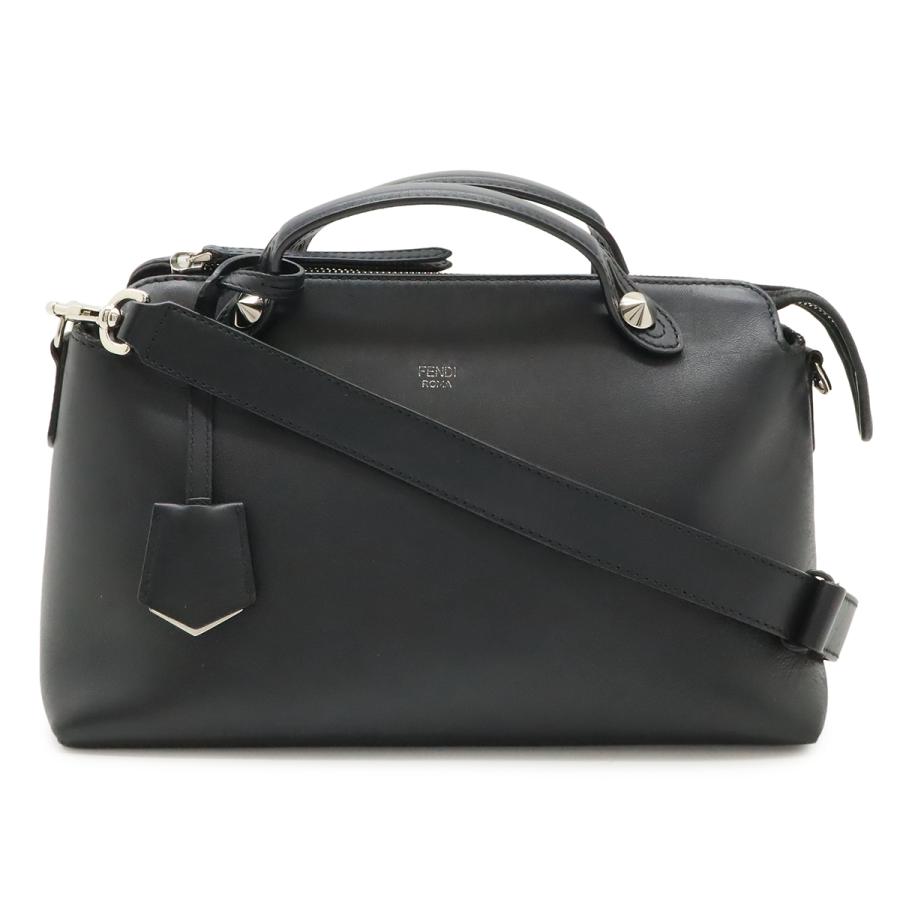 FENDI フェンディ BY THE WAY バイザウェイ ミディアム ハンドバッグ 2WAY ショルダーバッグ レザー ブラック 黒 シルバー金具 8BL146 | FENDI