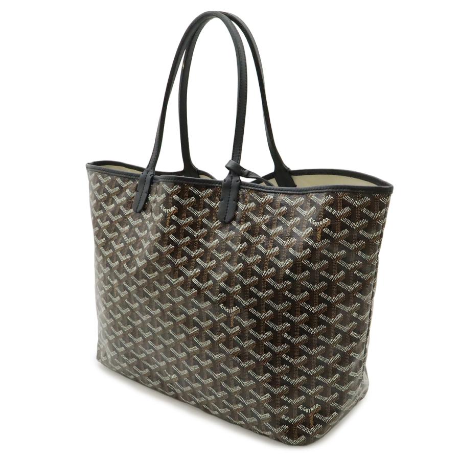 GOYARD ゴヤール サンルイPM トートバッグ ショルダーバッグ コーティングキャンバス レザー ブラック 黒 ブラウン 茶 ホワイト | GOYARD | 01