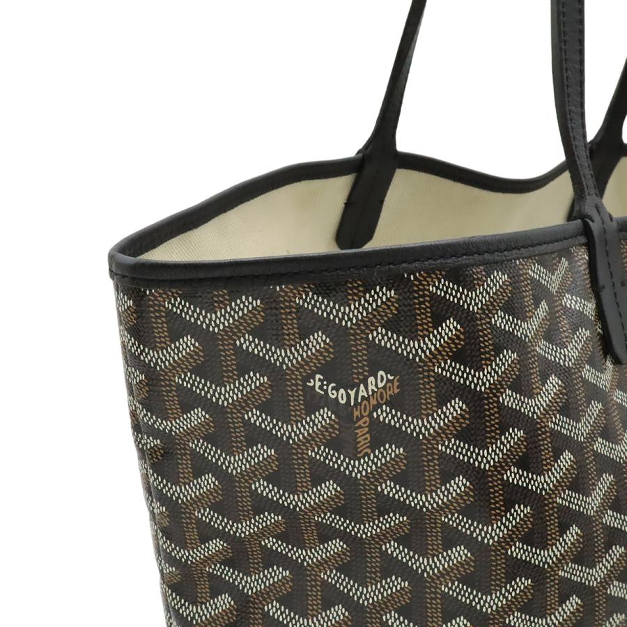GOYARD ゴヤール サンルイPM トートバッグ ショルダーバッグ コーティングキャンバス レザー ブラック 黒 ブラウン 茶 ホワイト | GOYARD | 06