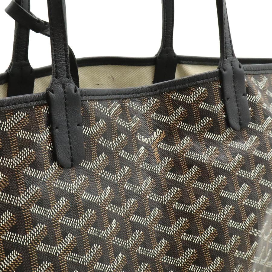 GOYARD ゴヤール サンルイPM トートバッグ ショルダーバッグ コーティングキャンバス レザー ブラック 黒 ブラウン 茶 ホワイト | GOYARD | 07