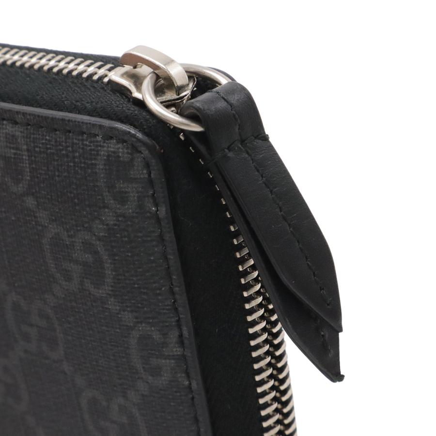 GUCCI グッチ GGスプリーム ジップアラウンドウォレット ウルフ ラウンドファスナー 長財布 PVC ダークグレー ブラック レッド 451273 | GUCCI | 03